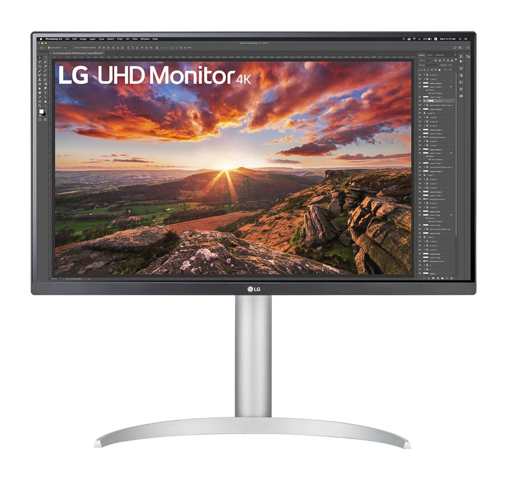 LG ELECTRONICS 27BP85UN-W computer monitor 68.6 cm (27") 3840 x 2160 pixels 4K Ultra HD White