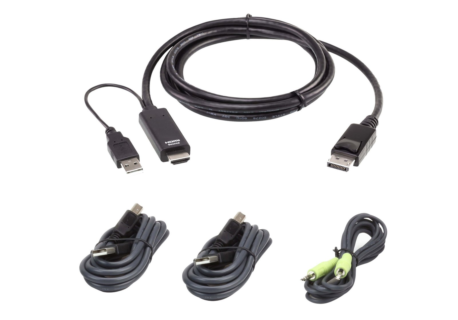 ATEN TECHNOLOGIES 1.8M USB Universal Secure KVM Cable Kit 2L7D02UHDPX4