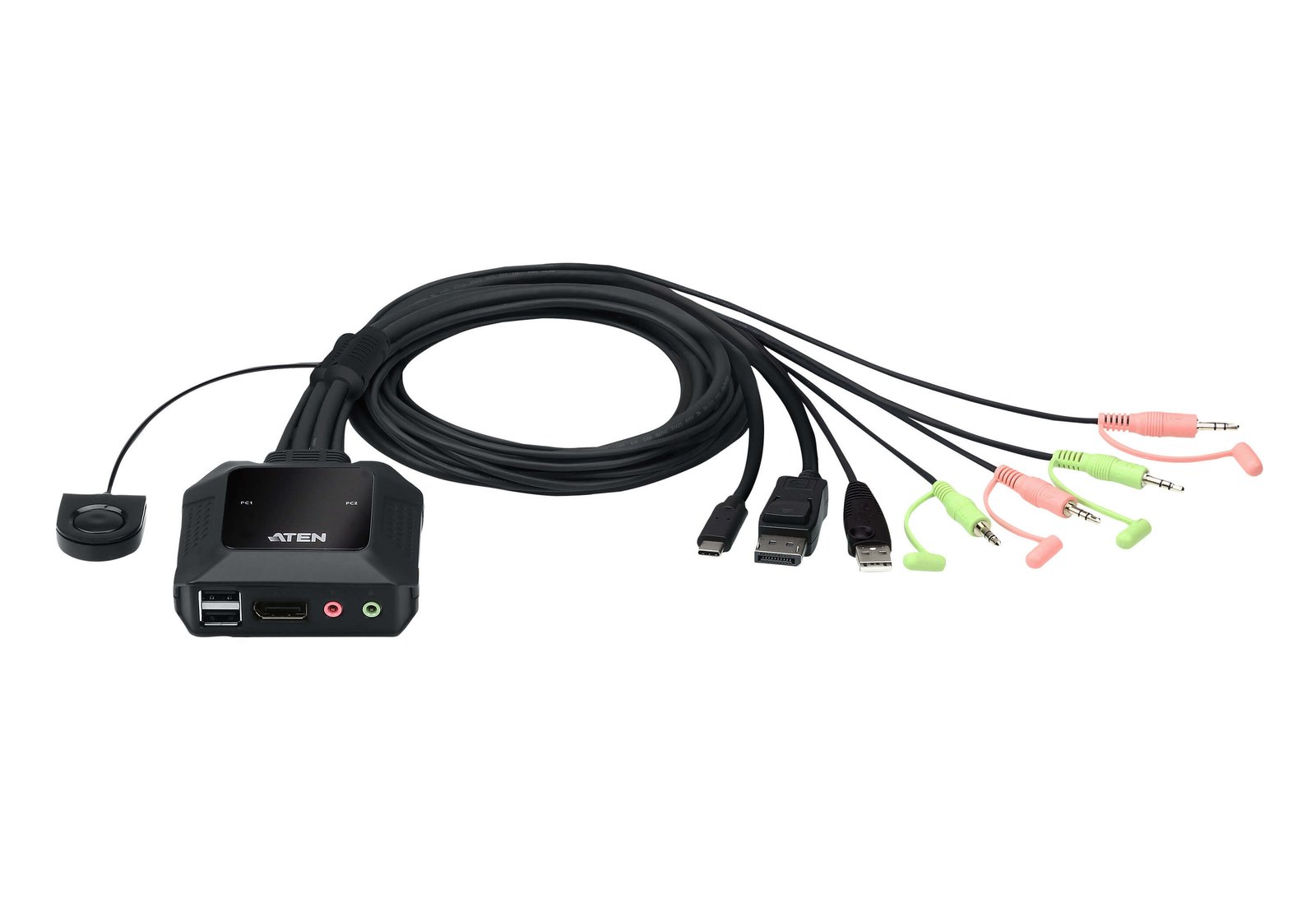 ATEN TECHNOLOGIES CS52DP KVM switch Black