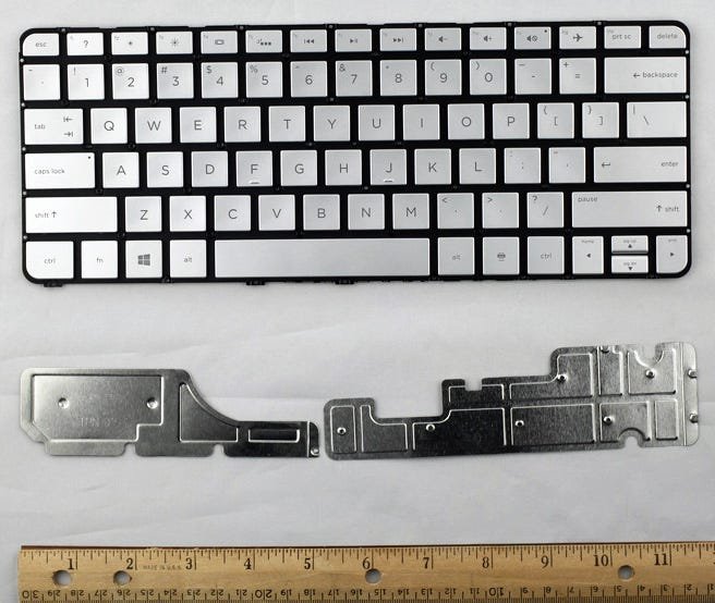 HPI - RPB CERTIFIED PARTS HP SPS-KB SVR ISK PT TP BL US Cover + keyboard 801508-001