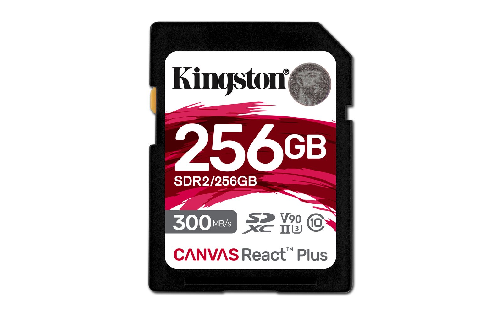 KINGSTON TECHNOLOGY FLASH 256GB Canvas React Plus SDXC UHS-II 300R/260W U3 V90 for Full HD/4K/8K