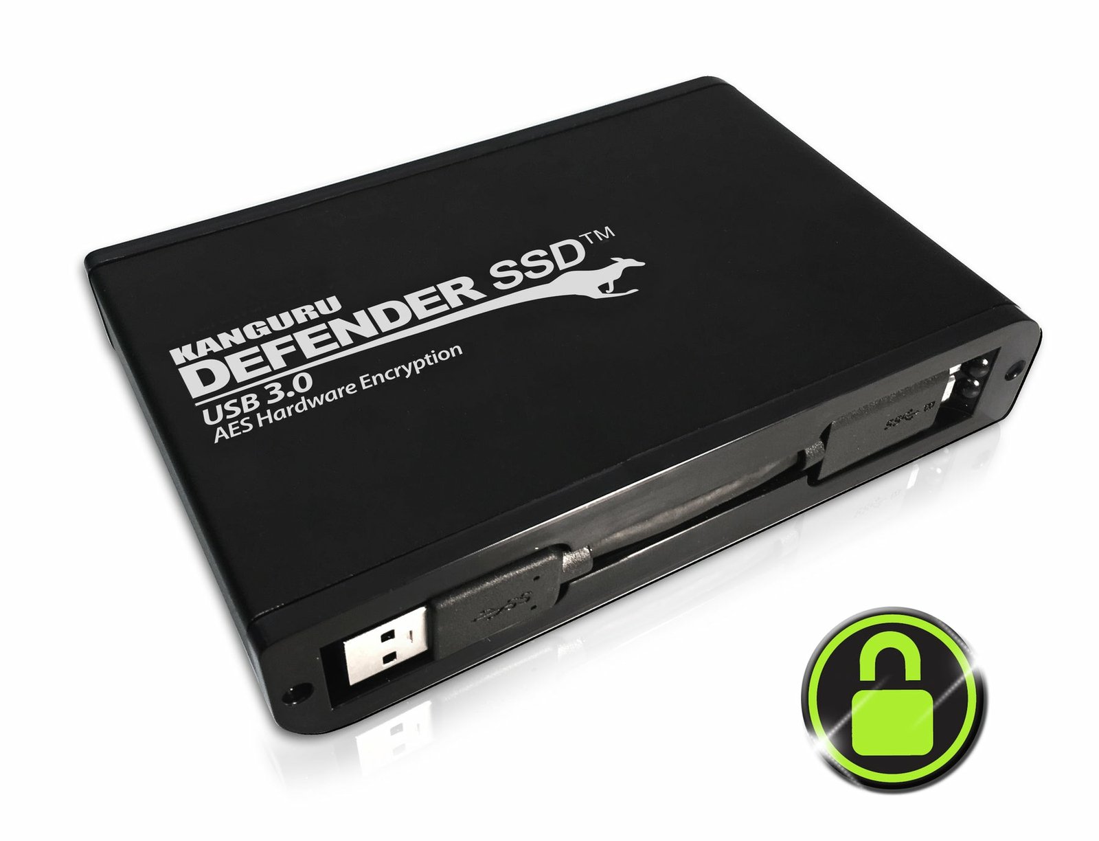 KANGURU SOLUTIONS iStorage Defender SSD 35 4 TB Micro-USB B 3.2 Gen 1 (3.1 Black KDH3B-35-4TSSD