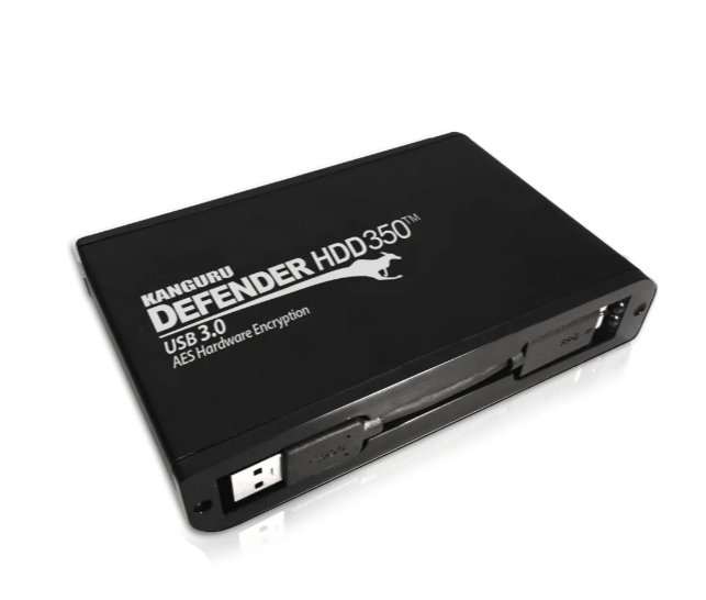 KANGURU SOLUTIONS iStorage Defender HDD350 2 TB| Secure External Hard Drive| FIPS 140-2 Certified |