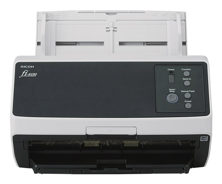 RICOH DOCUMENT SCANNERS FI-8150 ADF + Manual feed scanner 600 x DPI A4 Black, Grey PA03810-B105