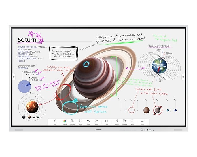 SAMSUNG COMMERCIAL LARGE FORMAT WM75B interactive whiteboard 190.5 cm (75") 3840 x 2160 pixels