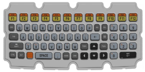 ZEBRA ENTERPRISE MCD-A1 KYBD-QW-SP-01 handheld mobile computer spare part Keypad
