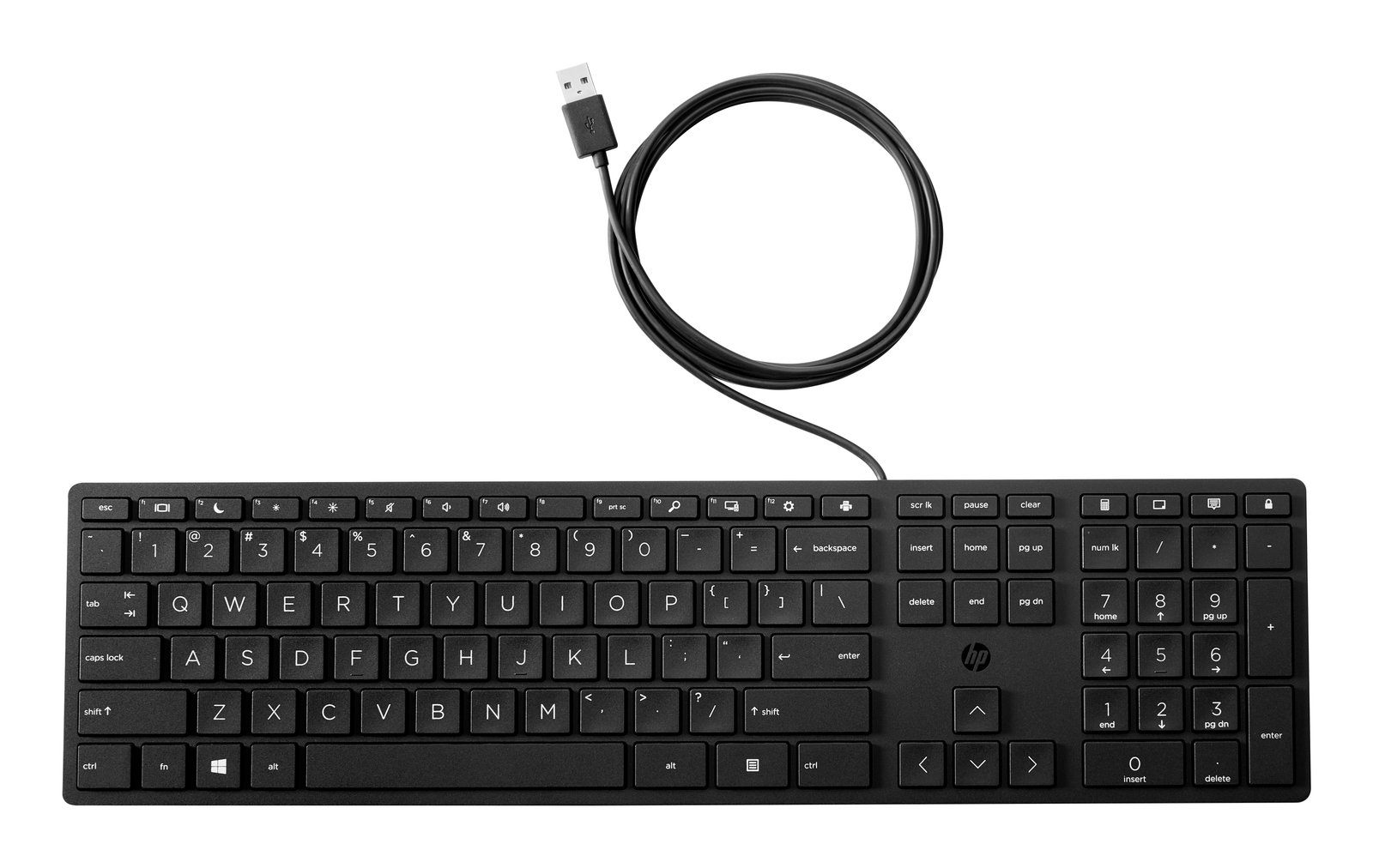HP INC. - CTO 320K keyboard Office USB Black 4E6E5AV