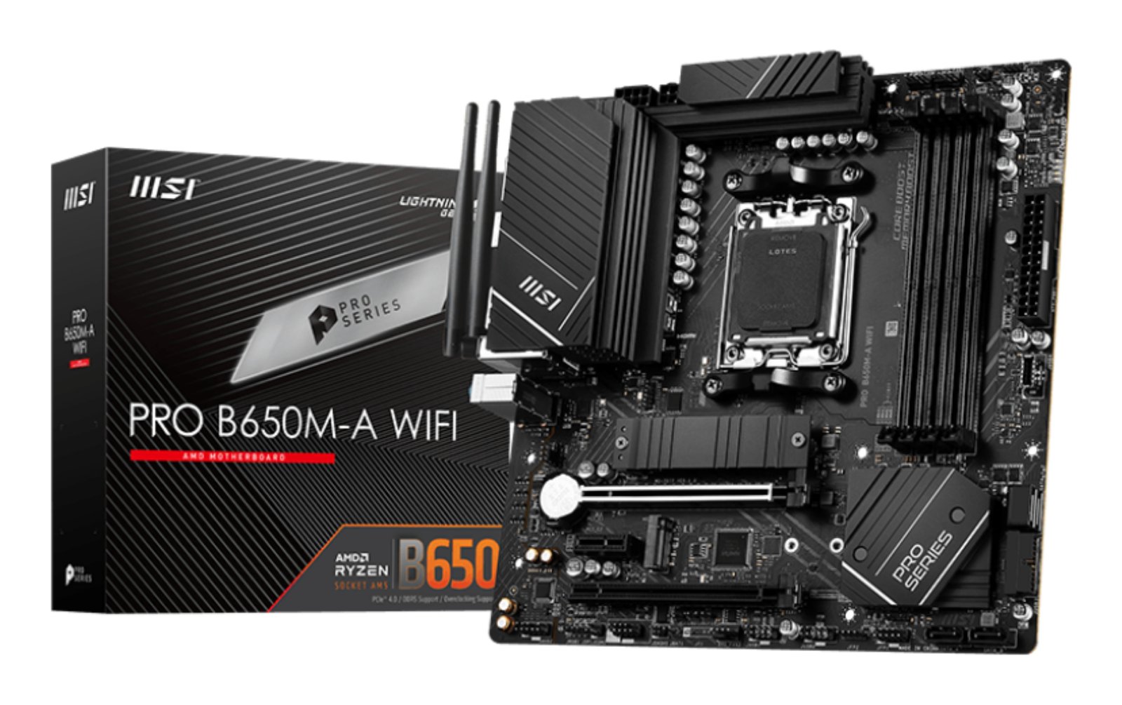 MSI - COMPONENTS PRO B650M-A WIFI motherboard AMD B650 Socket AM5 micro ATX