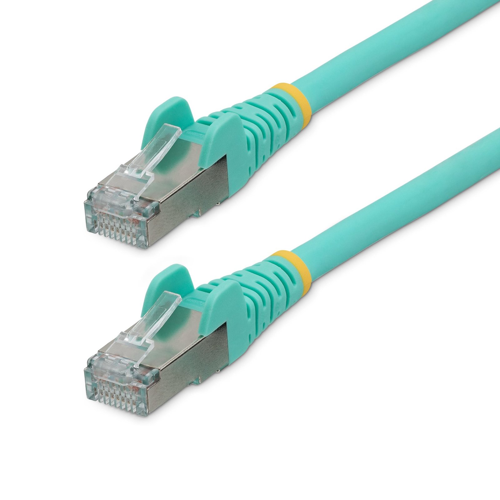 StarTech.com 5ft CAT6a Ethernet Cable - Aqua - Low Smoke Zero Halogen (LSZH) - 10GbE 500MHz 100W