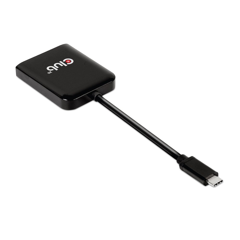 CLUB 3D CLUB3D USB3.2 Gen2 Type-C(DP™ Alt-Mode) to DisplayPort™ Dual Monitor 4K60Hz M/F MST hub
