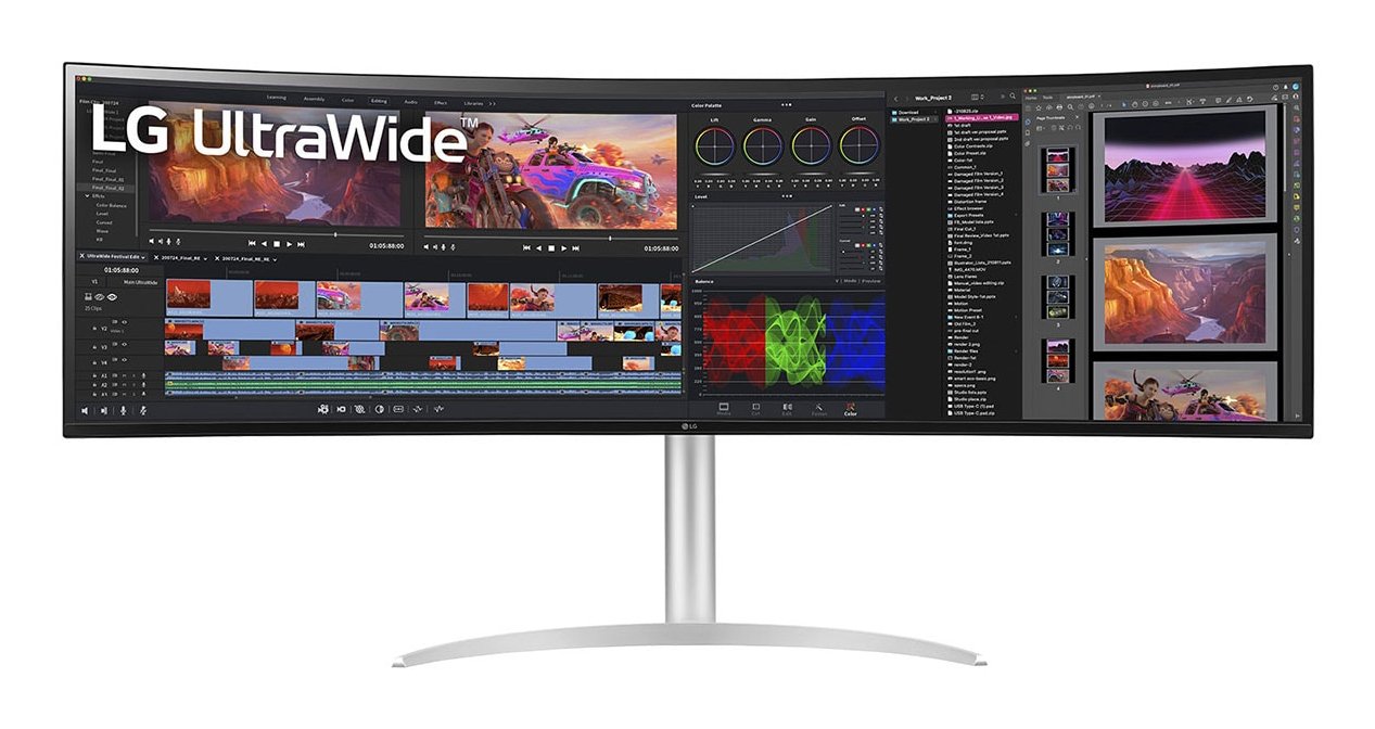 LG ELECTRONICS 49BQ95C-W computer monitor 124.5 cm (49") 5120 x 1440 pixels UltraWide Dual Quad HD