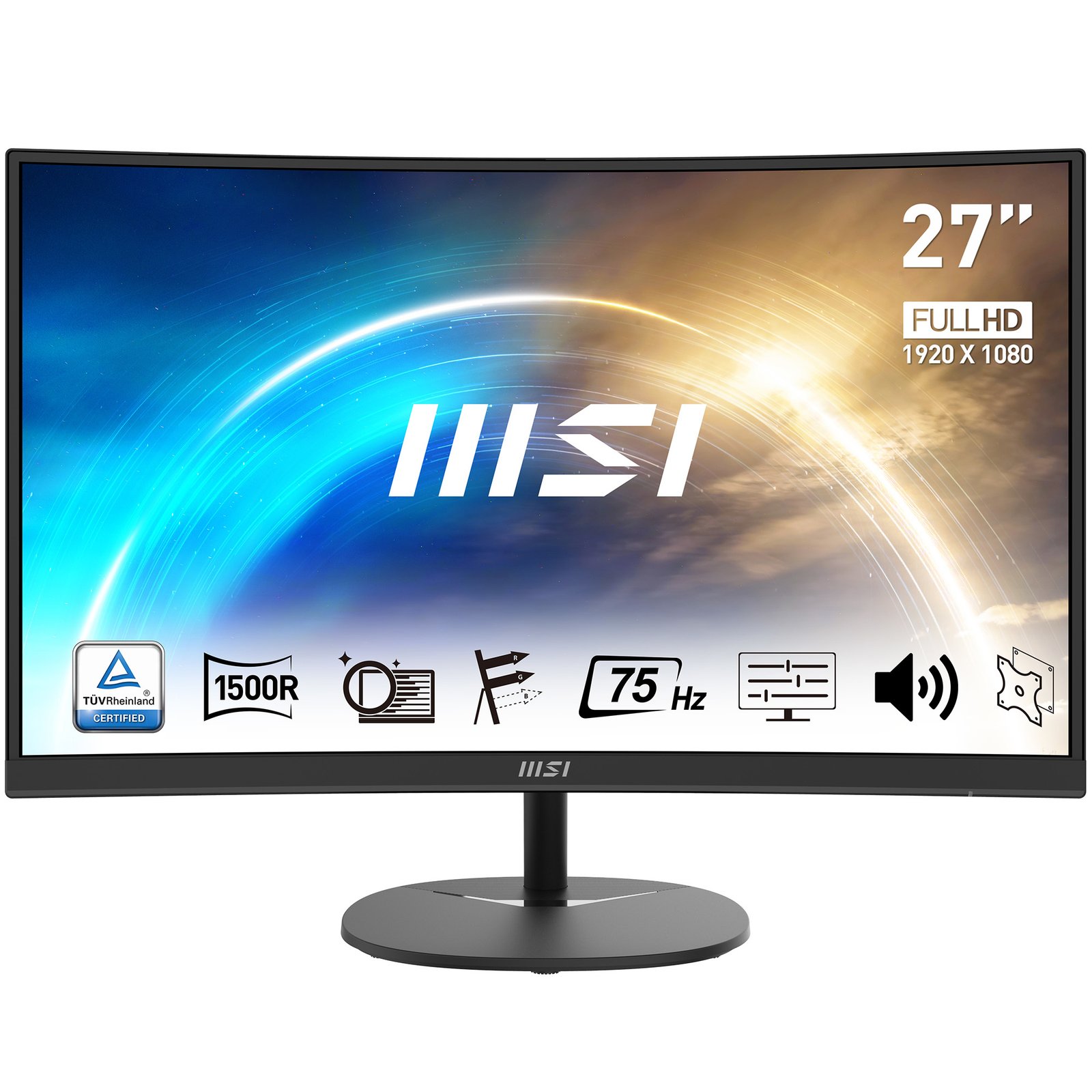 MSI - MONITORS Pro MP271CA computer monitor 68.6 cm (27") 1920 x 1080 pixels Full HD LED Black