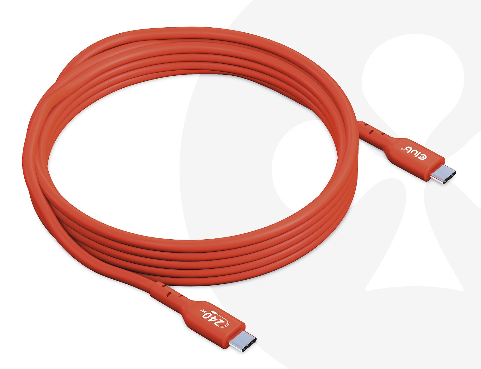 CLUB 3D CLUB3D USB2 Type-C Bi-Directional USB-IF Certified Cable Data 480Mb, PD 240W(48V/5A) EPR