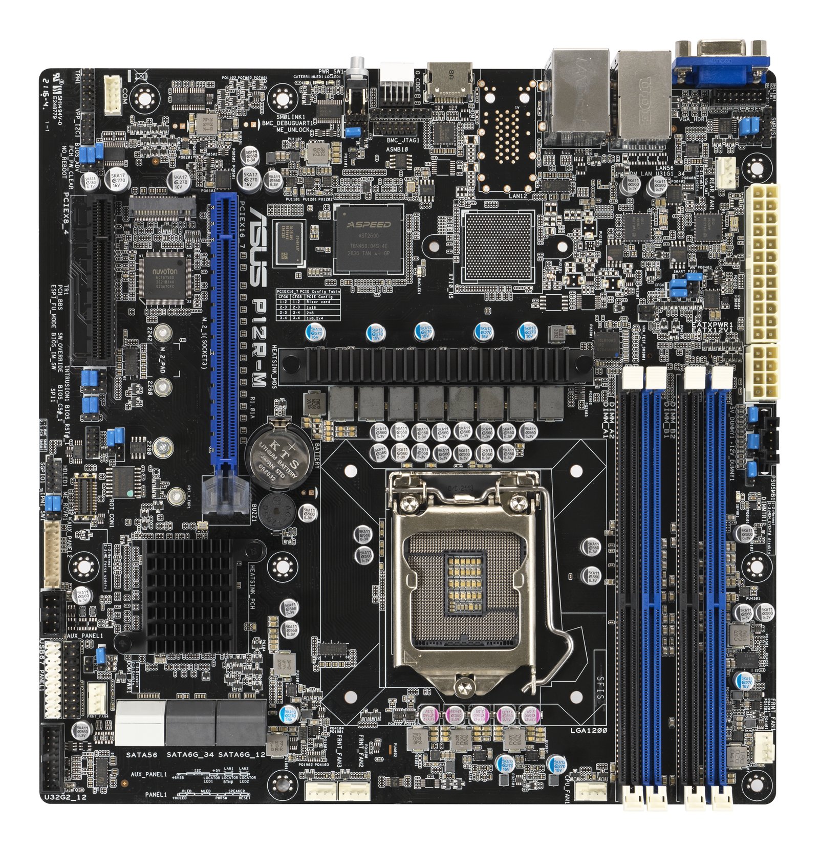 ASUS - SERVER P12R-M Intel C256 LGA 1200 (Socket H5) ATX