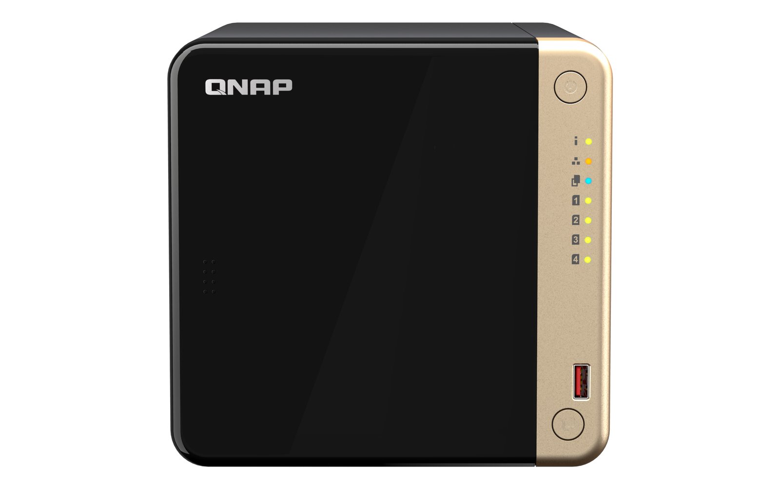QNAP TS-464 NAS Tower Intel® Celeron® N5095 8 GB 0 TB QTS Black, Bronze TS-464-8G-US