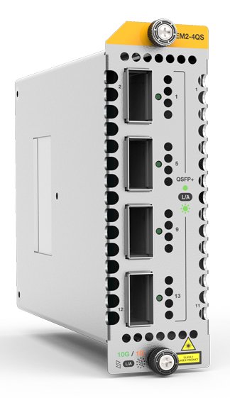 ALLIED TELESIS BOX AT-XEM2-4QS network switch module 40 Gigabit Ethernet