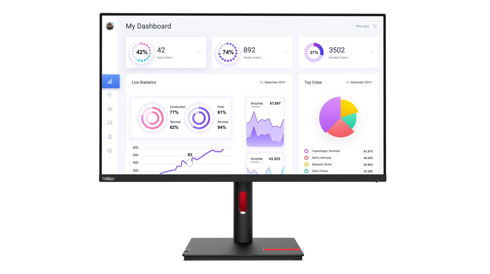 LENOVO TOPSELLER MONITORS ThinkVision T32p-30 computer monitor 80 cm (31.5") 3840 x 2160 pixels 4K