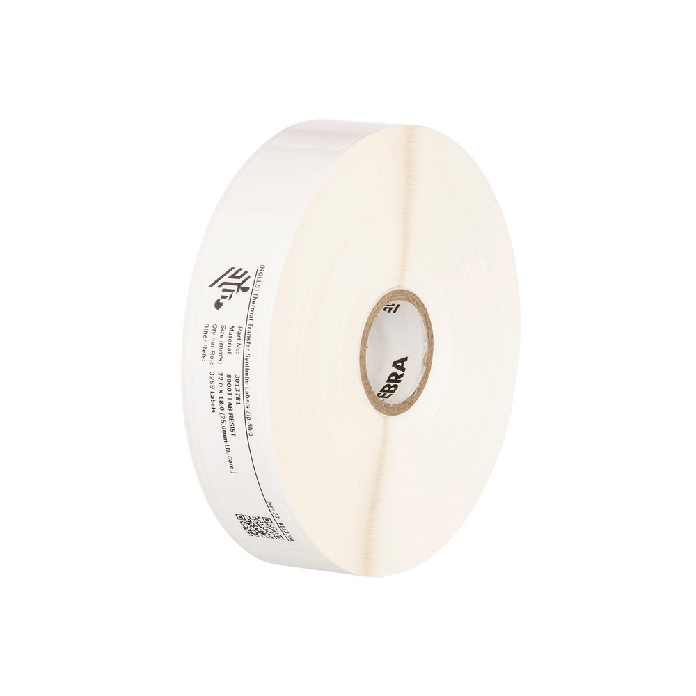 ZEBRA PRINT S1 - SUPPLIES 8000T Slide Label White 10034220