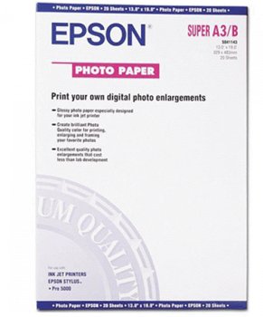 EPSON - CLOSED PRINTERS AND INK S041143 photo paper A3 Gloss