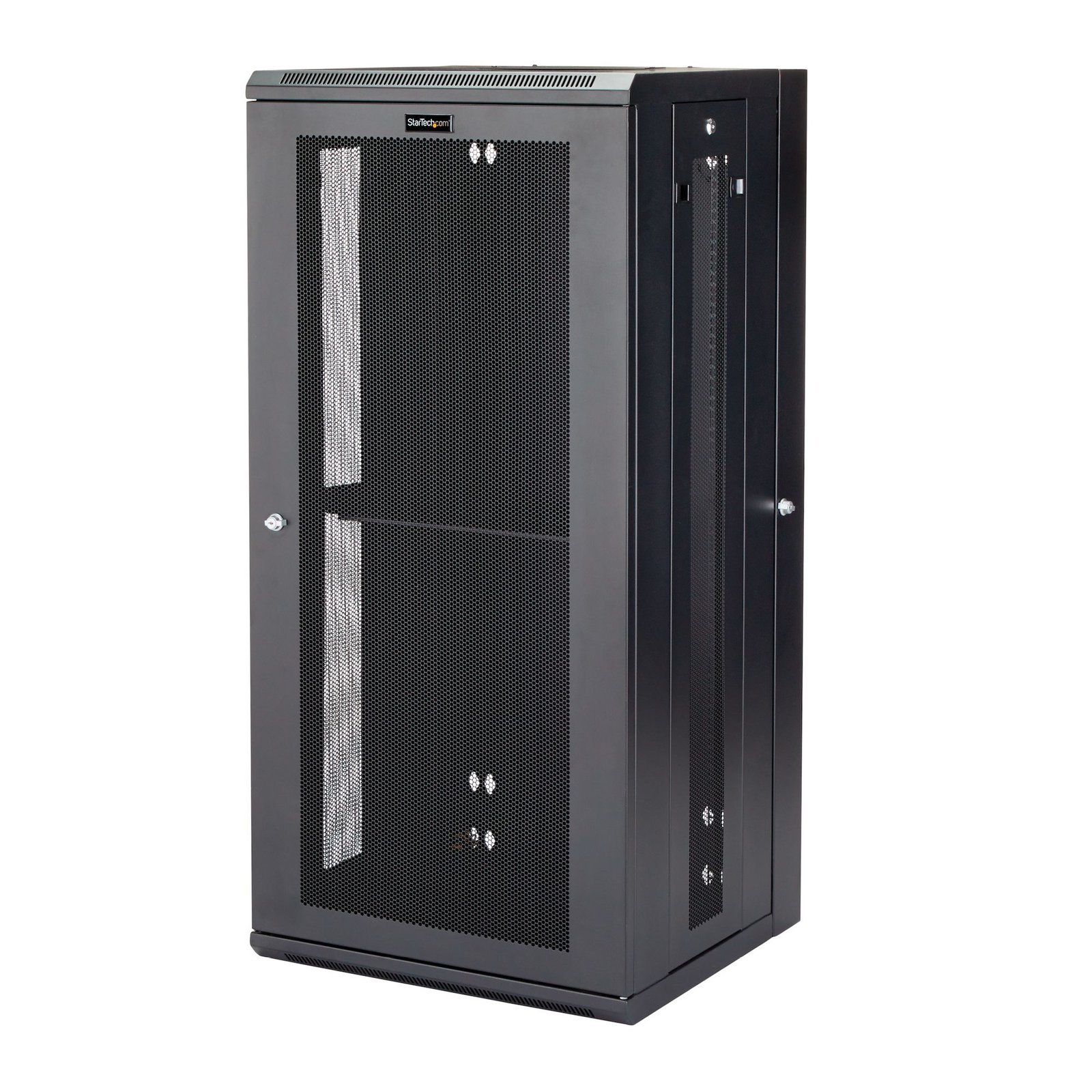 StarTech.com 4-Post 26U Wall Mount Network Cabinet with 1U Shelf, 19" Hinged Wall-Mounted Server