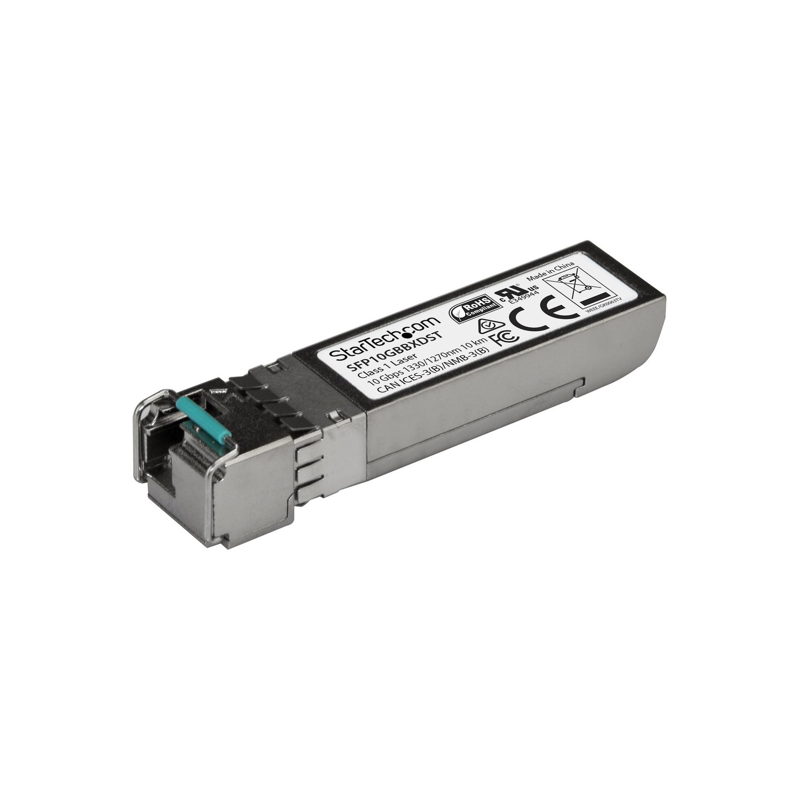 StarTech.com MSA Compliant SFP+ Transceiver Module - 10GBASE-BX~MSA Uncoded - 10GBASE-BX - 10 GbE