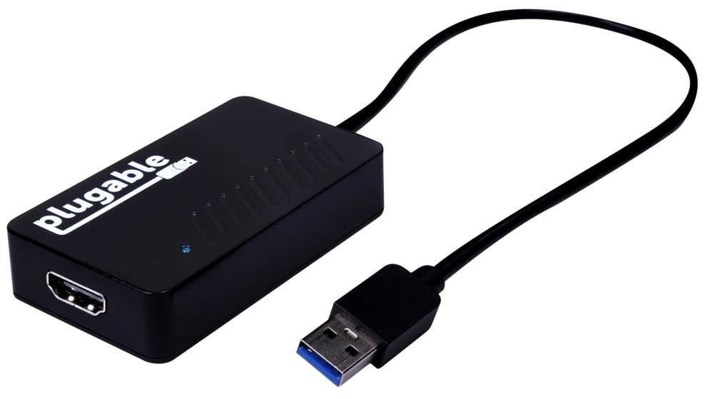 Plugable Technologies USB 3.0 to HDMI 4K DisplayLink Video Graphics Adapter for Multiple Monitors