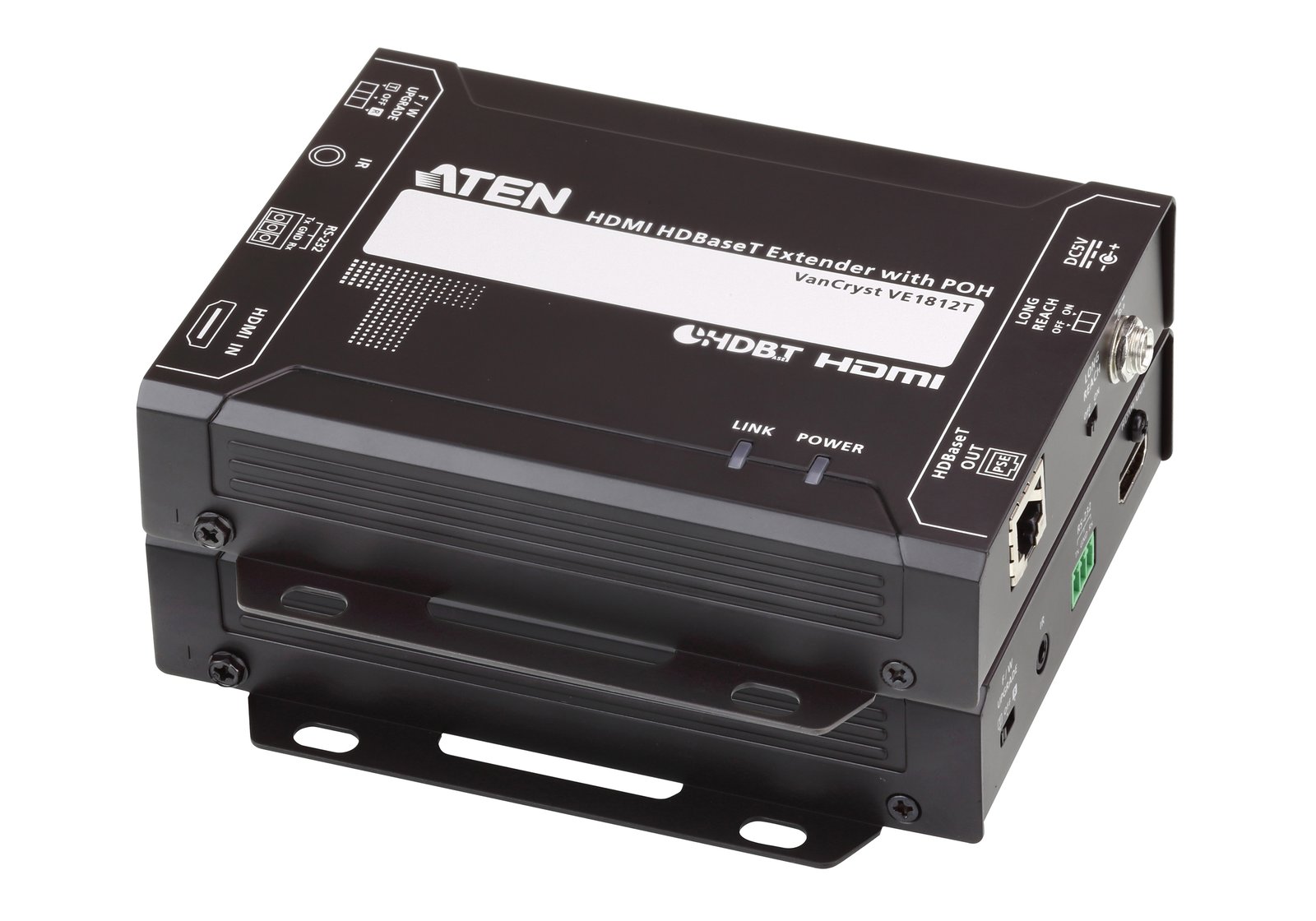 ATEN TECHNOLOGIES VE1812 AV extender transmitter & receiver Black