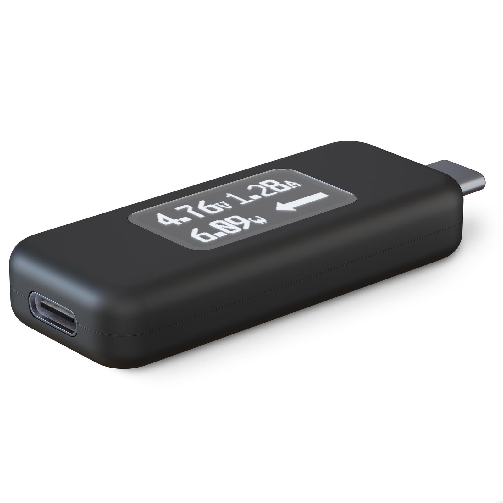 Plugable Technologies USB C Power Meter Tester for Monitoring USB-C Connections - Digital