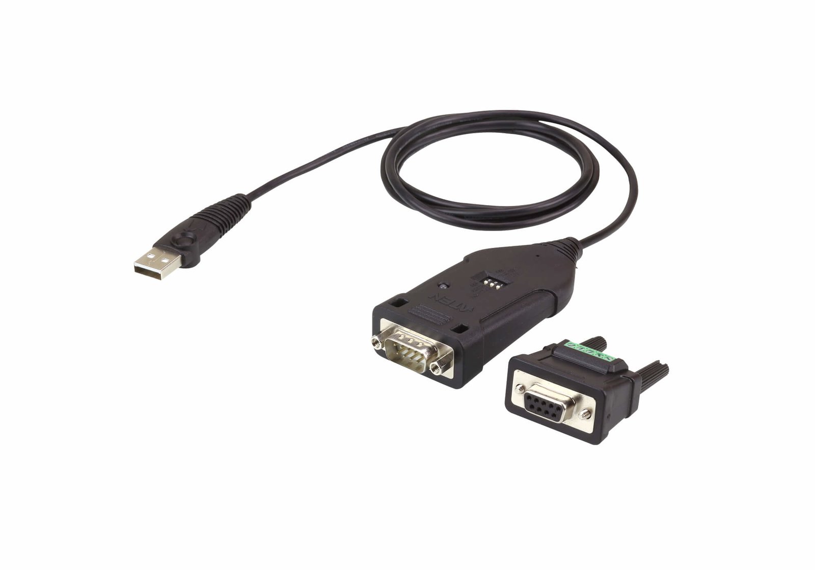 ATEN TECHNOLOGIES UC485 serial cable Black 1.2 m USB Type-A DB-9