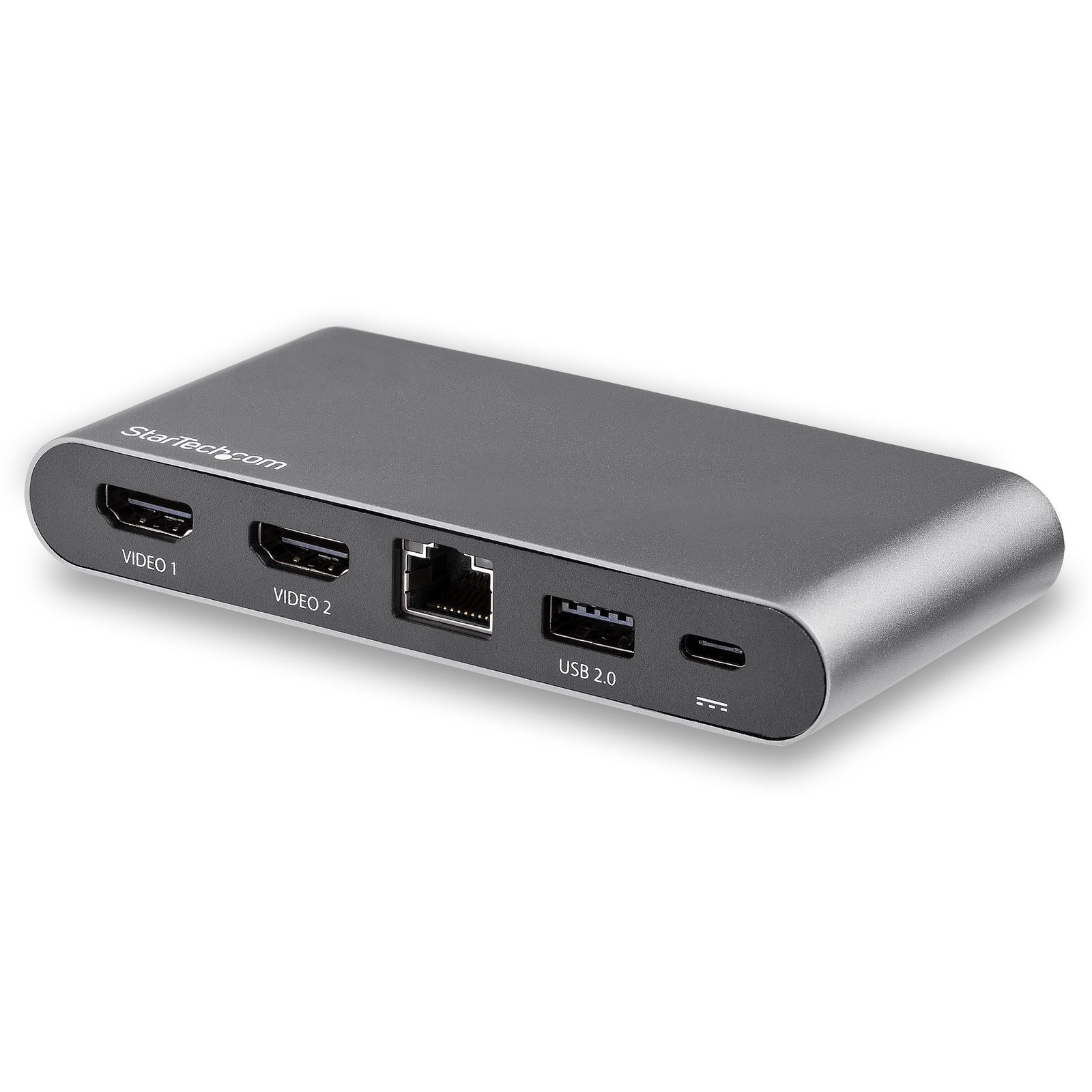 StarTech.com USB C Multiport Adapter, Dual 4K Monitor, USB-C to HDMI 2x USB-A Ports, 100W PD 3.0,