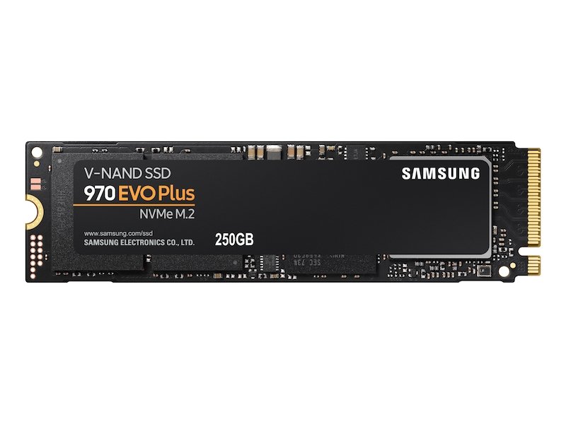 SAMSUNG COMMERCIAL MEMORY 970 EVO Plus 250 GB M.2 PCI Express 3.0 NVMe V-NAND MLC MZ-V7S250B/AM