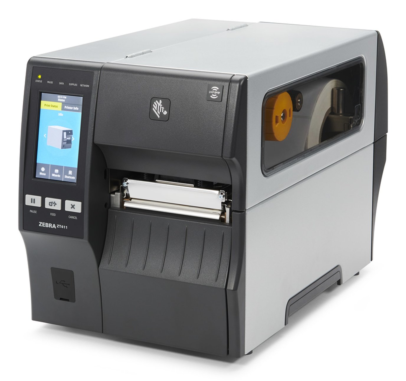 ZEBRA PRINT R1 - RFID ZT411 203 x DPI Wired & Wireless Direct thermal / transfer POS printer ZT41142-T0100AGA