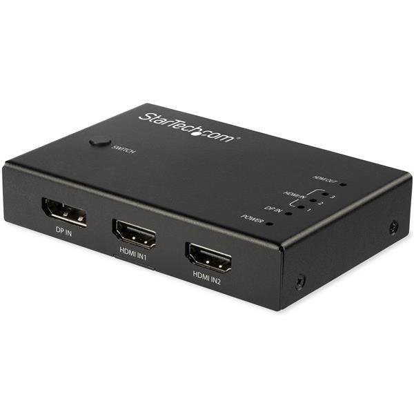 StarTech.com 4-Port HDMI Video Switch - 3x and 1x DisplayPort - 4K 60Hz VS421HDDP