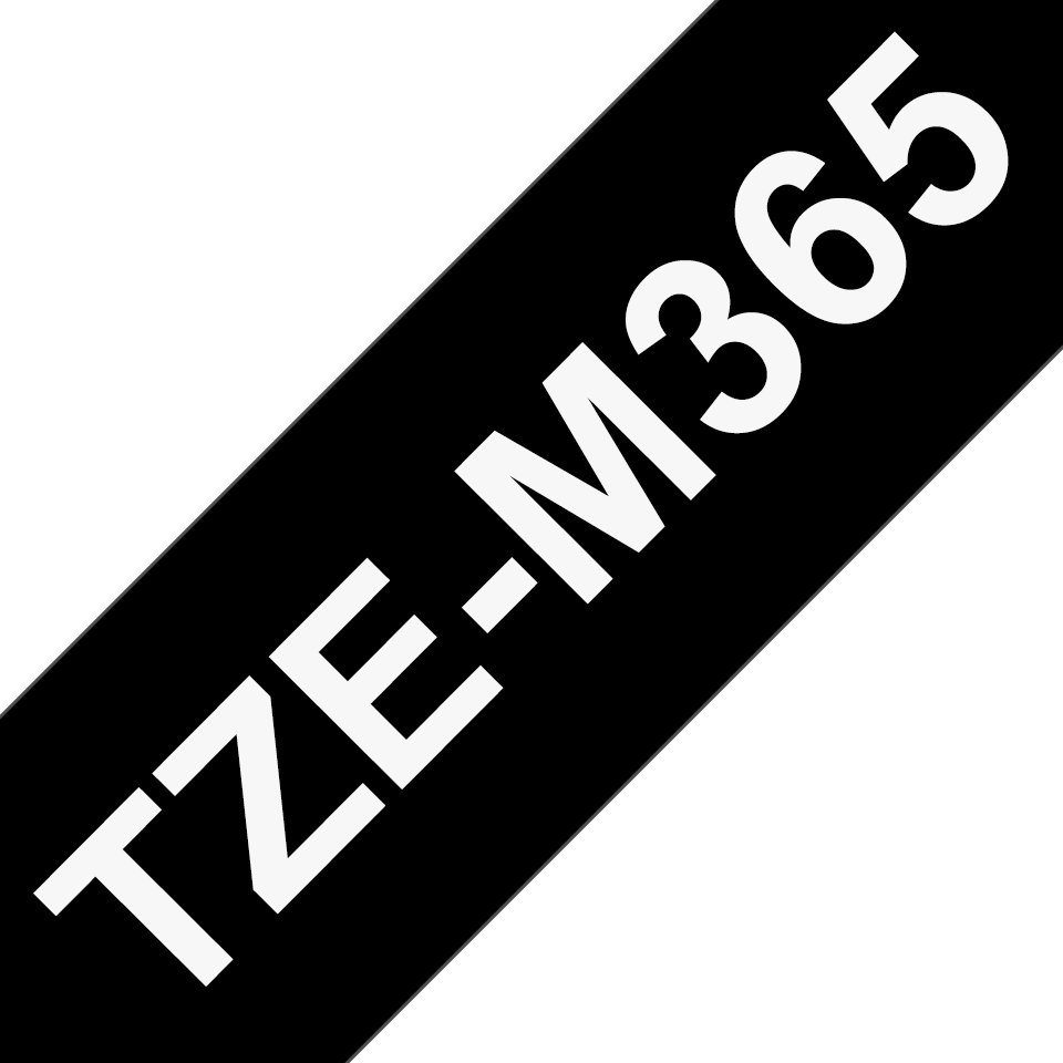 BROTHER INTL (LABELS) TZE-M365 label-making tape White on black TZEM365