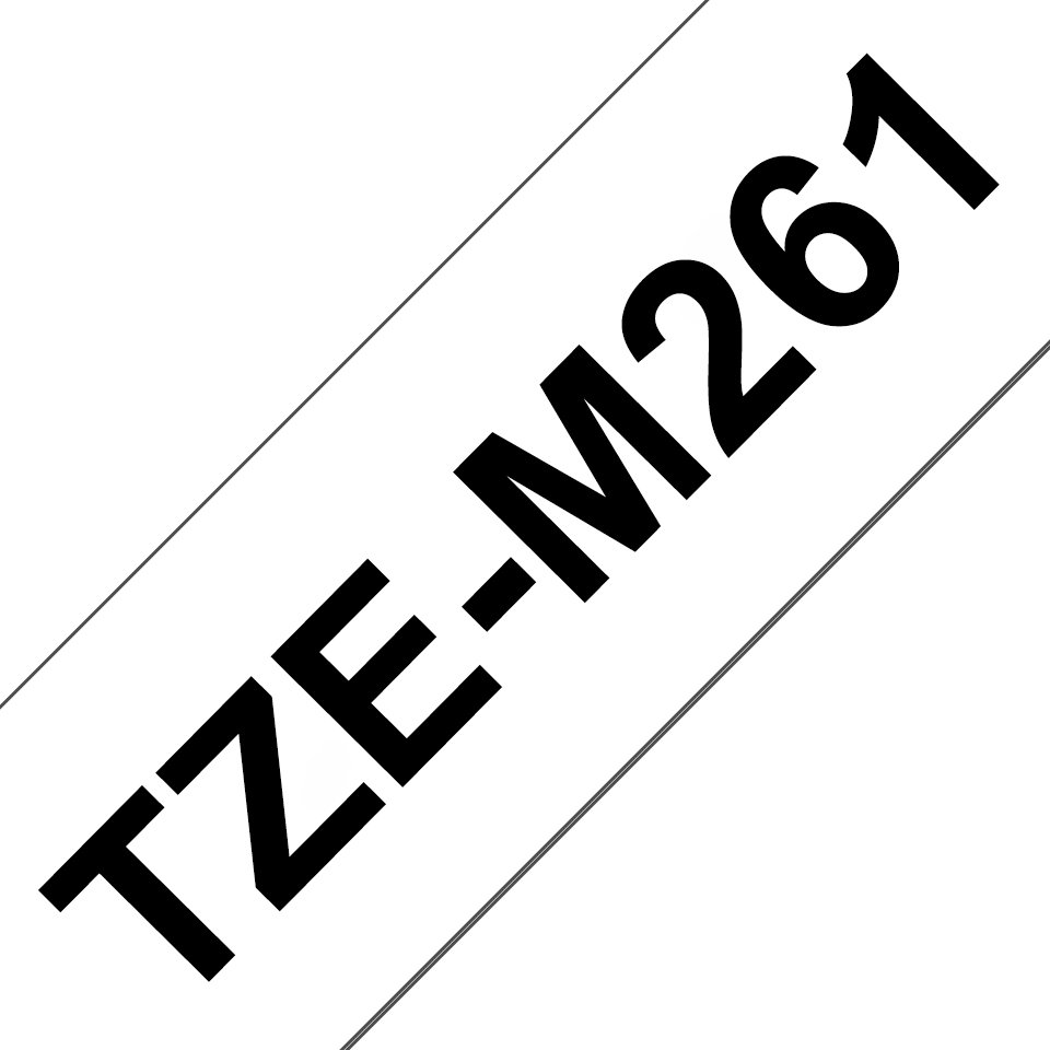 BROTHER INTL (LABELS) TZE-M261 label-making tape Black on white TZEM261