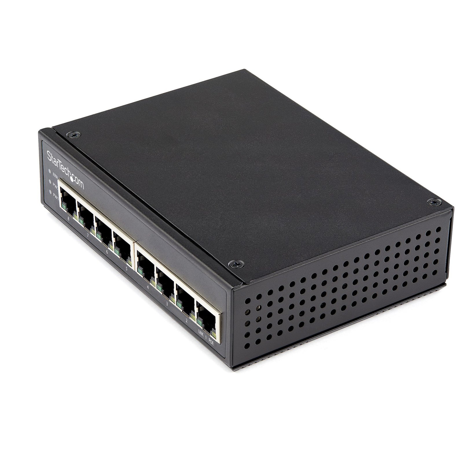 StarTech.com Industrial 8 Port Gigabit PoE Switch - 30W - Power Over Ethernet - GbE Unmanaged - IESC1G80UP