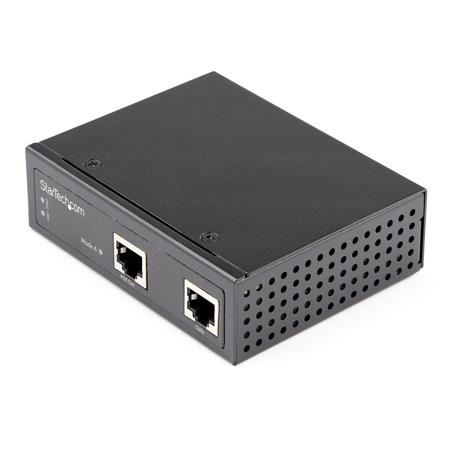 StarTech.com Industrial Gigabit Ethernet PoE Injector - 30W 802.3at Midspan 48V-56VDC DIN Rail
