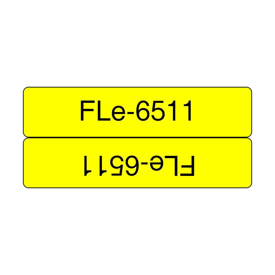 BROTHER MOBILE - MEDIA FLE-6511 label-making tape Black on yellow FLE6511