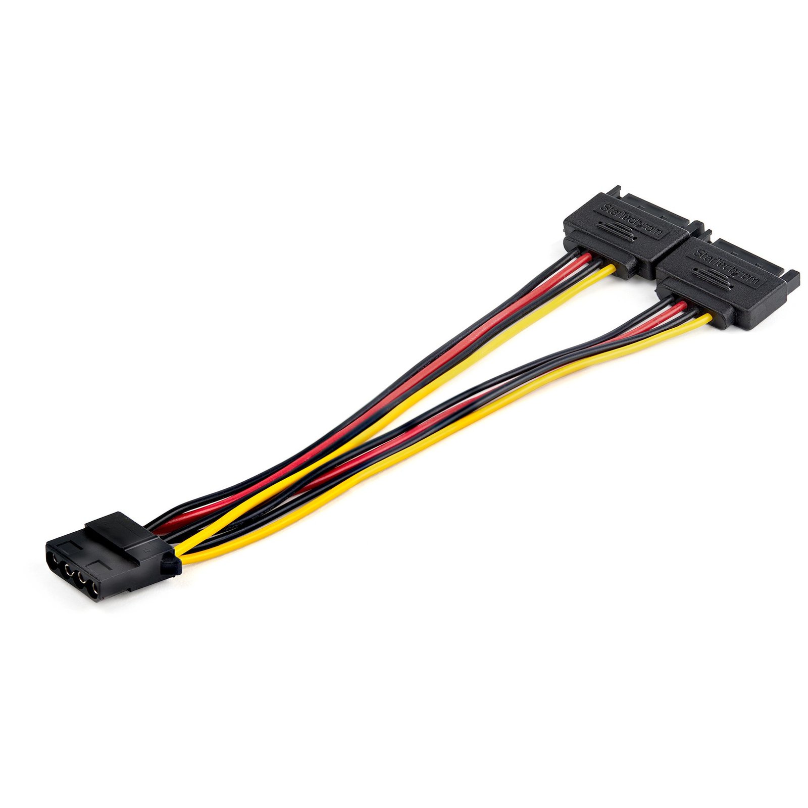 StarTech.com Dual SATA to LP4 Power Doubler Cable Adapter – 2 4 Pin Internal PC Peripheral Supply DSATPMOLP4