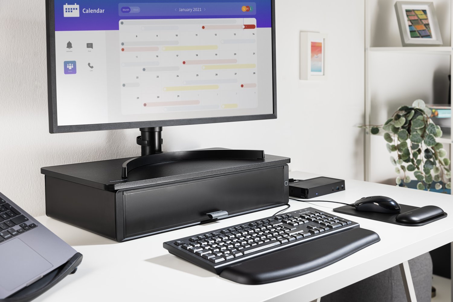 KENSINGTON TECHNOLOGY GROUP UVStand™ monitor stand with UVC sanitisation compartment K55100WW