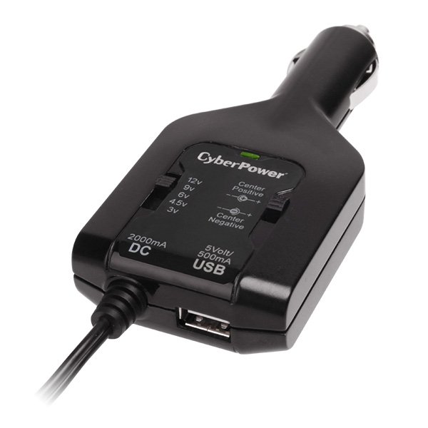 CyberPower CPUDC1U2000 power adapter/inverter Auto Black