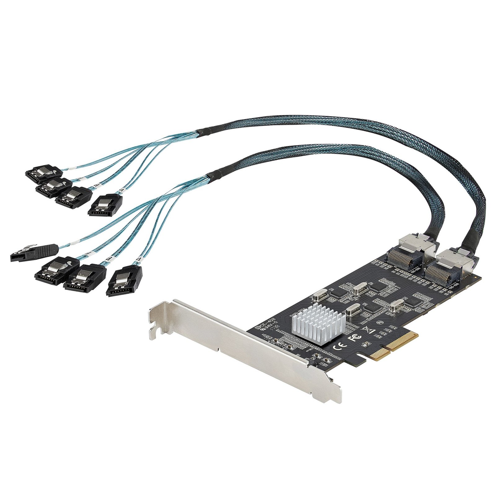 StarTech.com 8 Port SATA PCIe Card - PCI Express 6Gbps Expansion Adapter with 4 Host Controllers - 8P6G-PCIE-SATA-CARD
