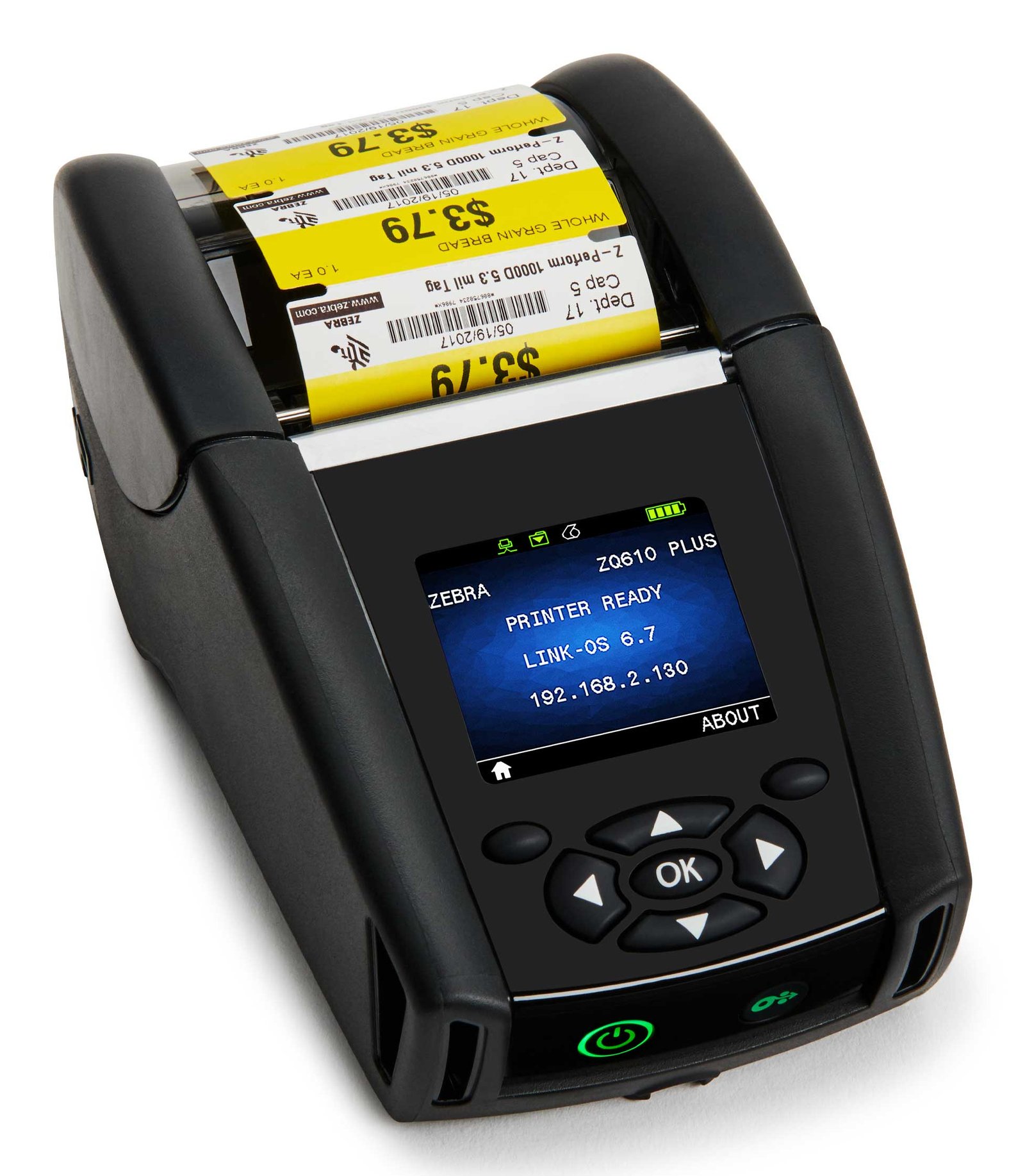 ZEBRA PRINT A1 - DIFFERENTIATED ZQ610 Plus label printer Direct thermal 203 x DPI 115 mm/sec Wired ZQ61-AUXA004-00