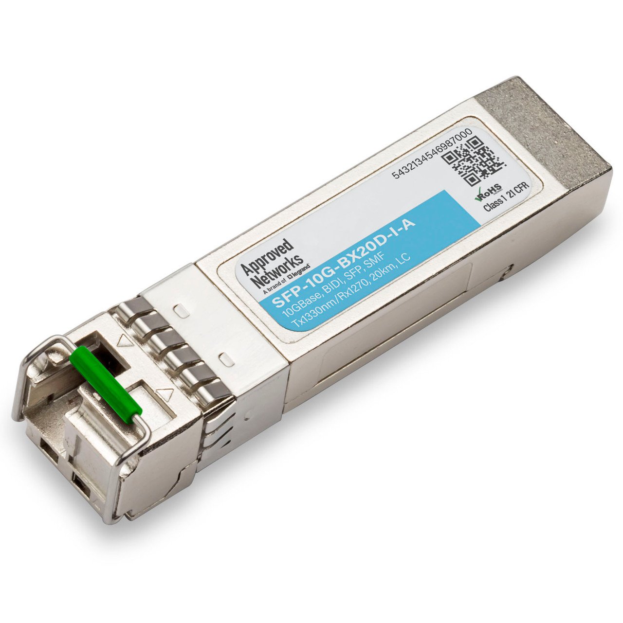 LEGRAND - APPROVED SFP-10G-BX20D-I-A network transceiver module Fiber optic 10000 Mbit/s SFP+