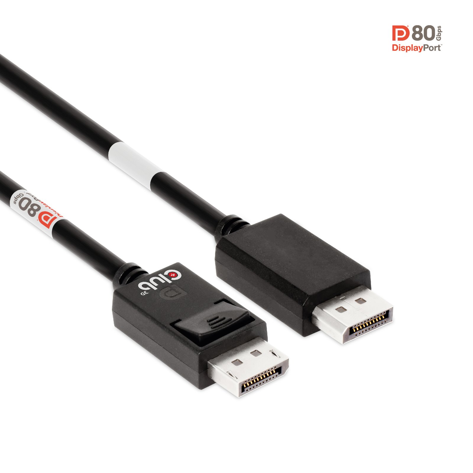 CLUB 3D CLUB3D DisplayPort 2.1 Bi-Directional VESA DP80 Certified Cable 4K240Hz, 8K60Hz or 10K30Hz CAC-1091