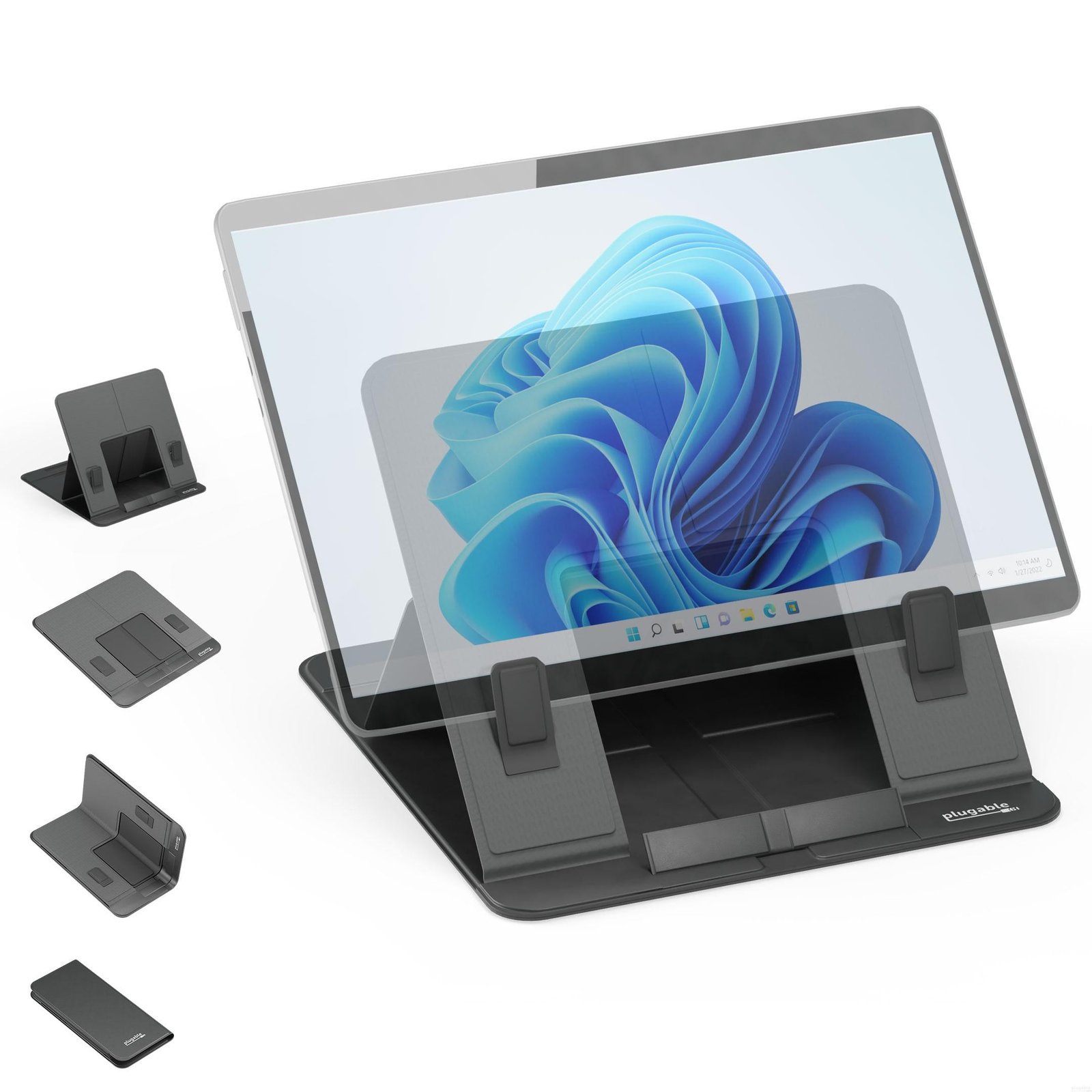Plugable Technologies Foldable Laptop Stand with 4 Adjustable Angles for Tablets and Laptops up to