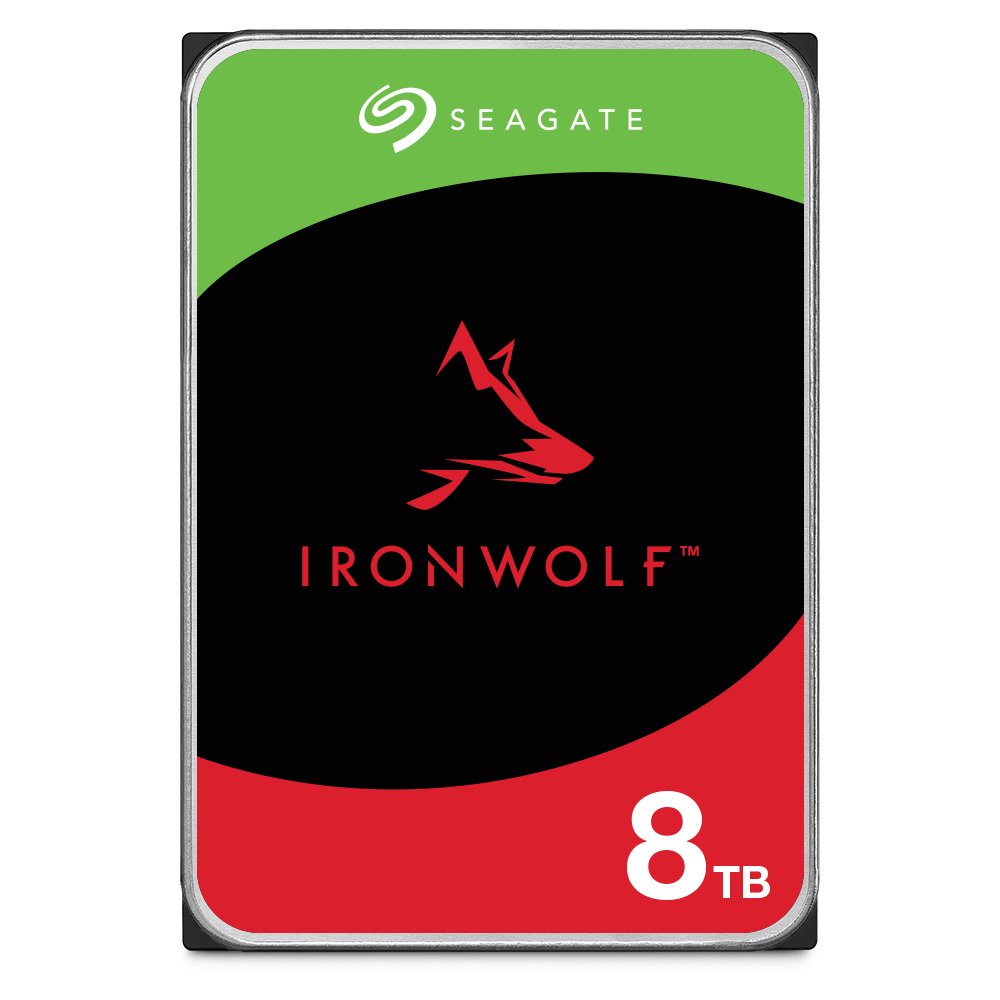 SEAGATE - NAS IronWolf ST8000VN002 internal hard drive 8 TB 5400 RPM 256 MB 3.5" Serial ATA III ST8000VN002-20PK