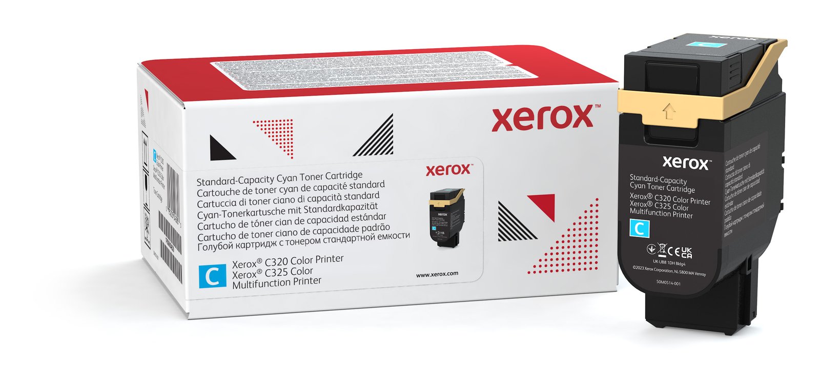 XEROX SUPPLIES Genuine ® C320 Color Printer/C325 Multifunction Printer Cyan Standard capacity Toner 006R04820