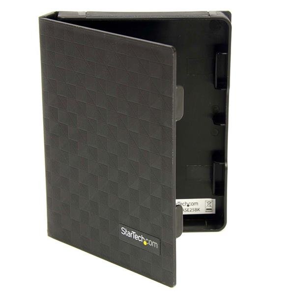 StarTech.com 2.5in Anti-Static Hard Drive Protector Case - Black (3pk), TAA-Compliant HDDCASE25BK