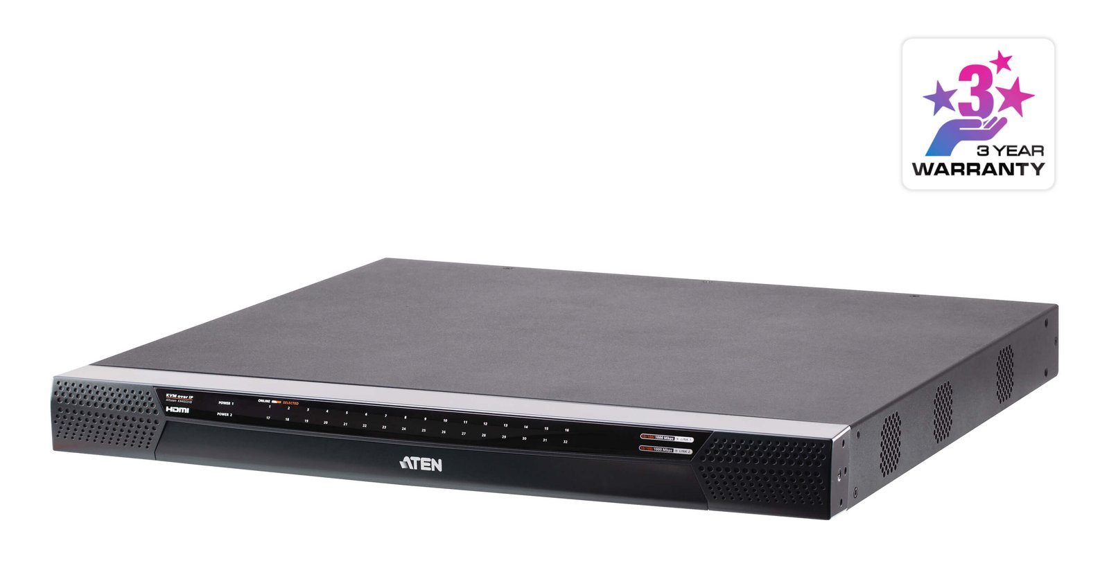 ATEN TECHNOLOGIES KN4032VB KVM switch Black